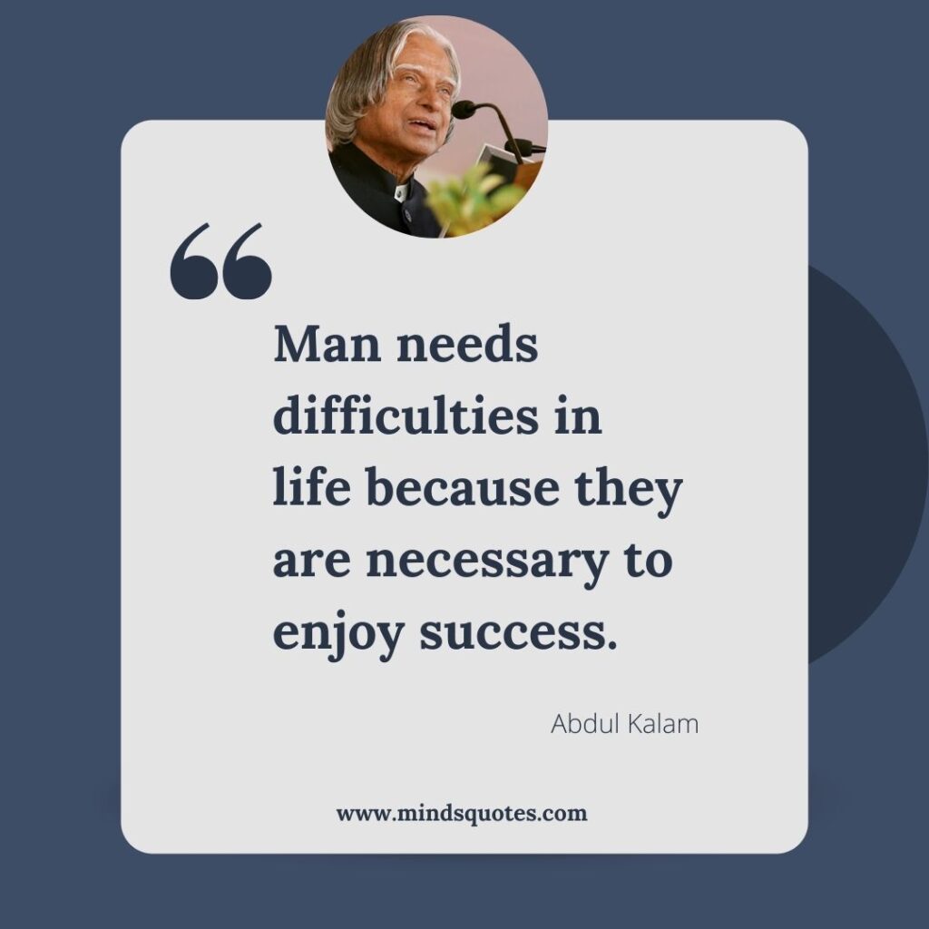 Abdul Kalam Positive Quotes in English