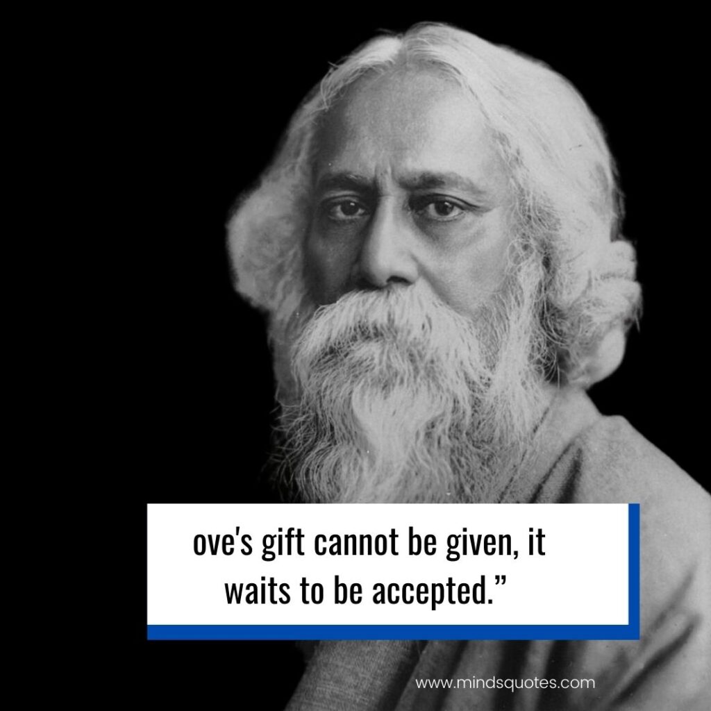 Rabindranath Tagore quotes on love 
