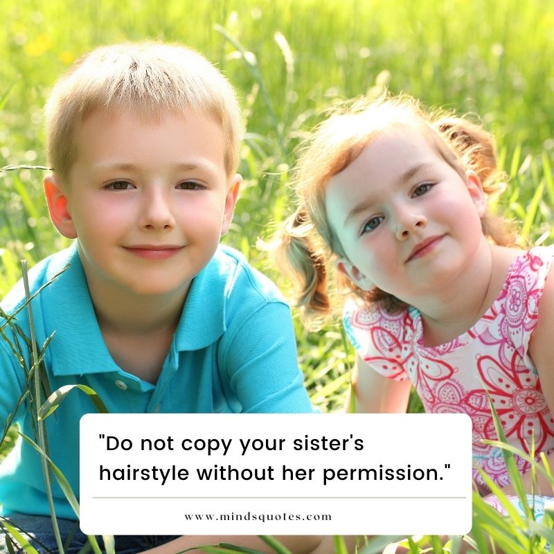 brother and sister quote funny