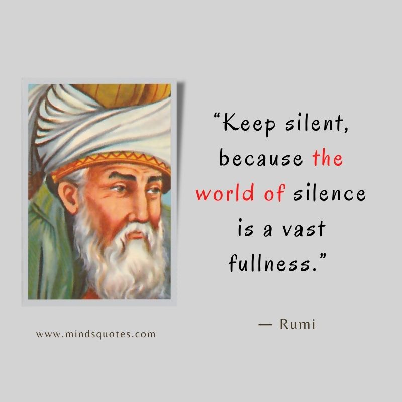 silence quotes rumi