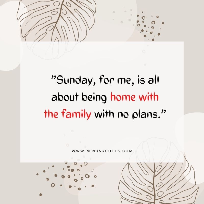 sunday family quotes