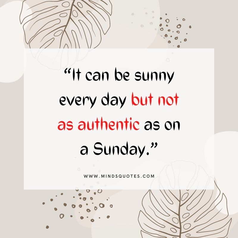 sunday quotes authentic