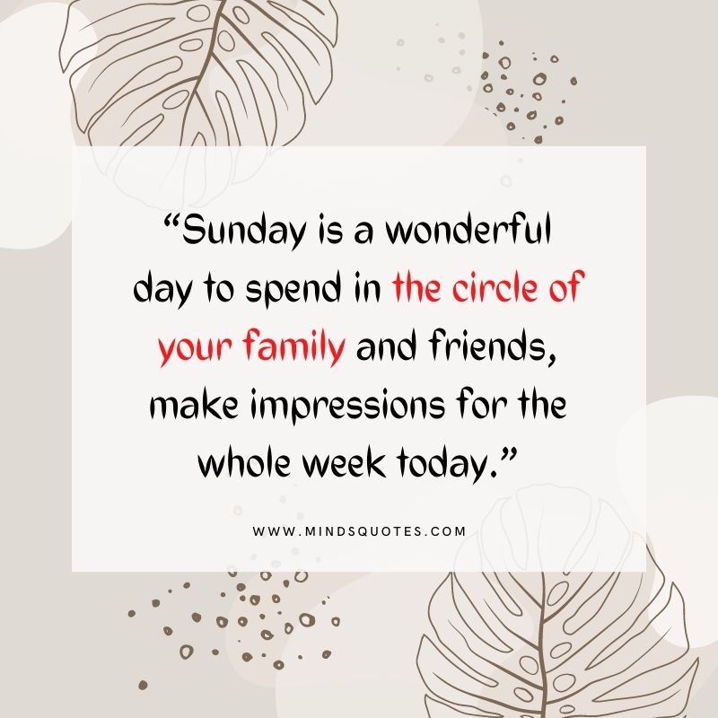 sunday quotes for status for family