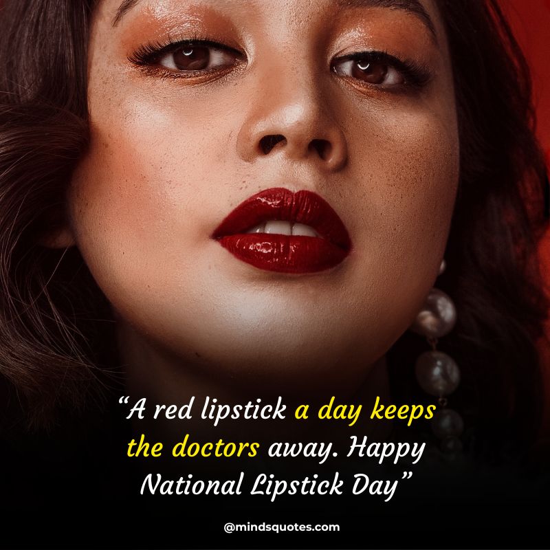 Happy National Lipstick Day Message