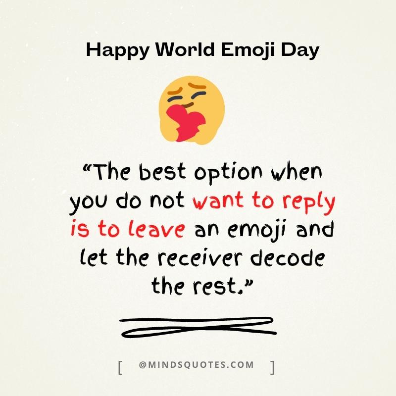 World Emoji Day Message in English