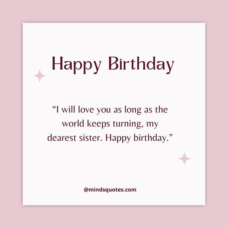 love birthday wishes for sister