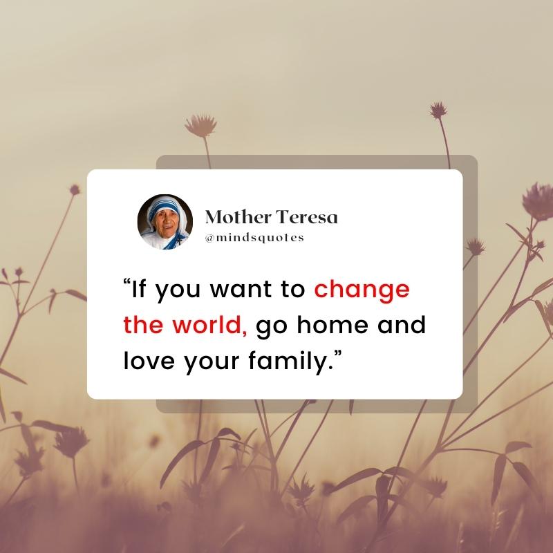 mother teresa quotes about family