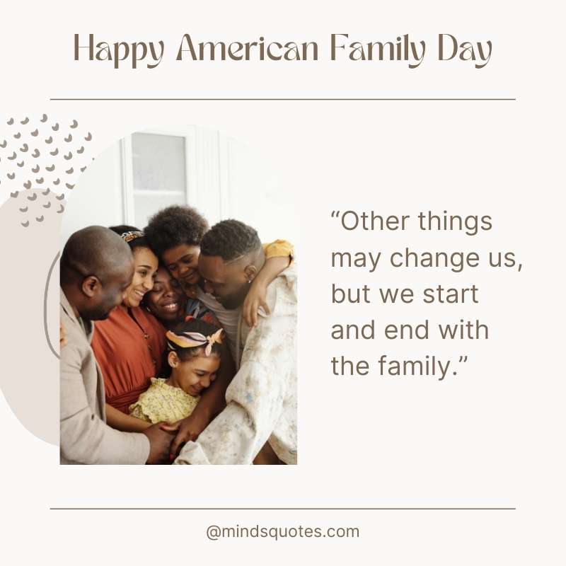 Happy American Family Day Message