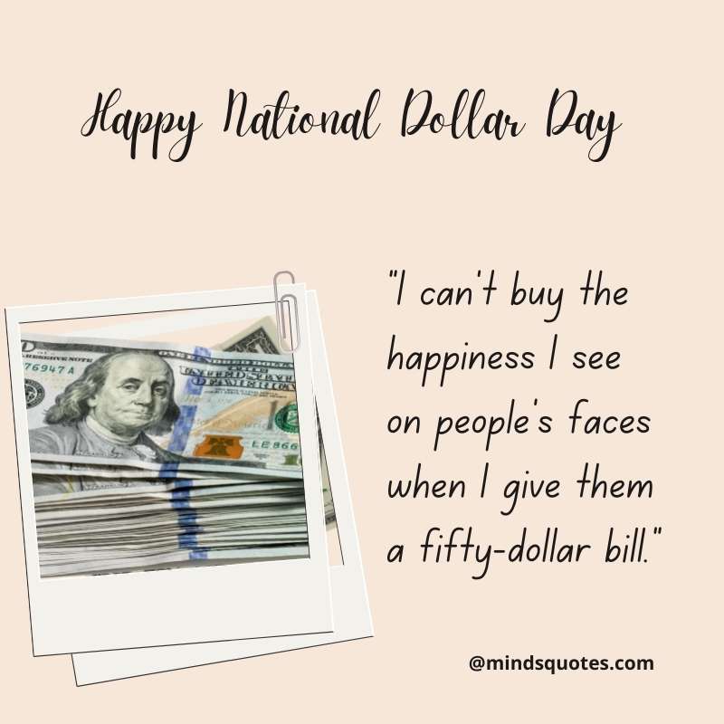 Happy National Dollar Day Message
