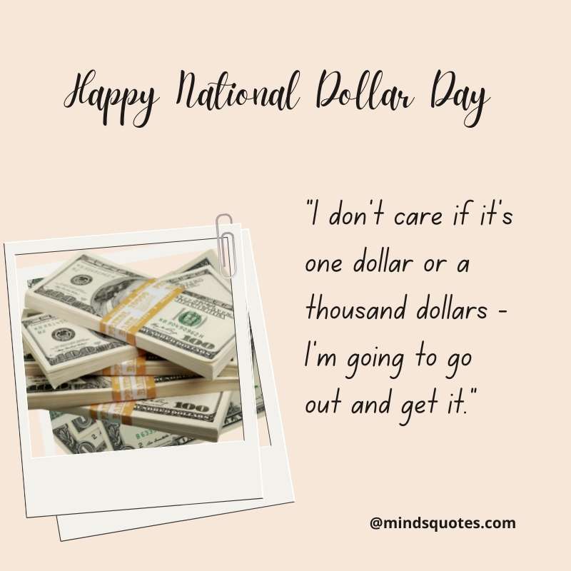 National Dollar Day Wishes