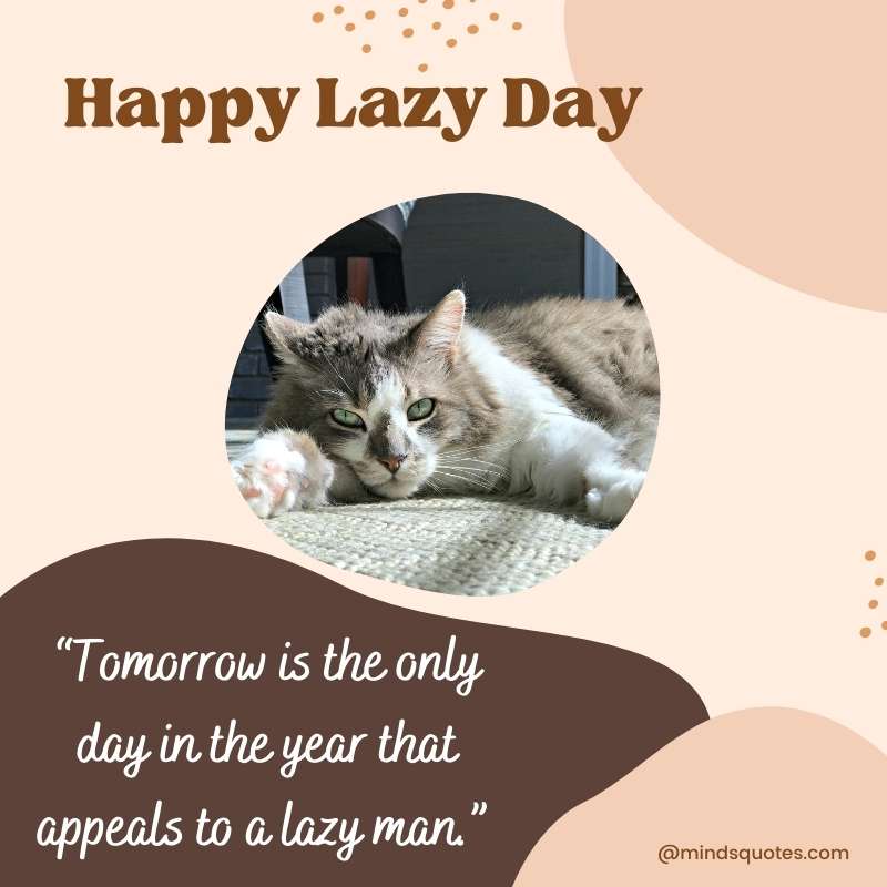Happy National Lazy Day Quotes 