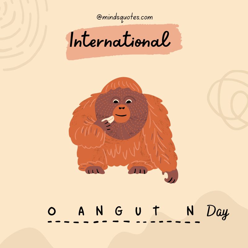 International Orangutan Day Poster