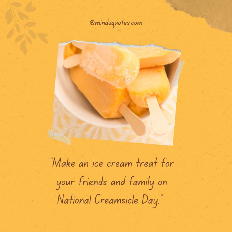 National Creamsicle Day Message 