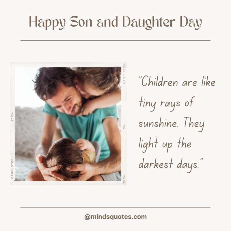 National Son and Daughter Day Message