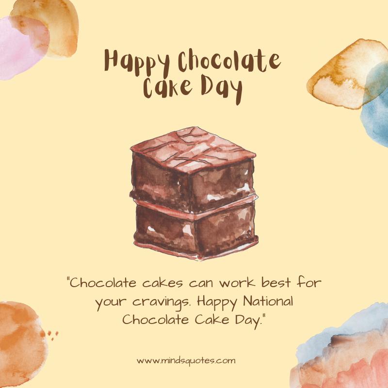 National Chocolate Cake Day Wishes
