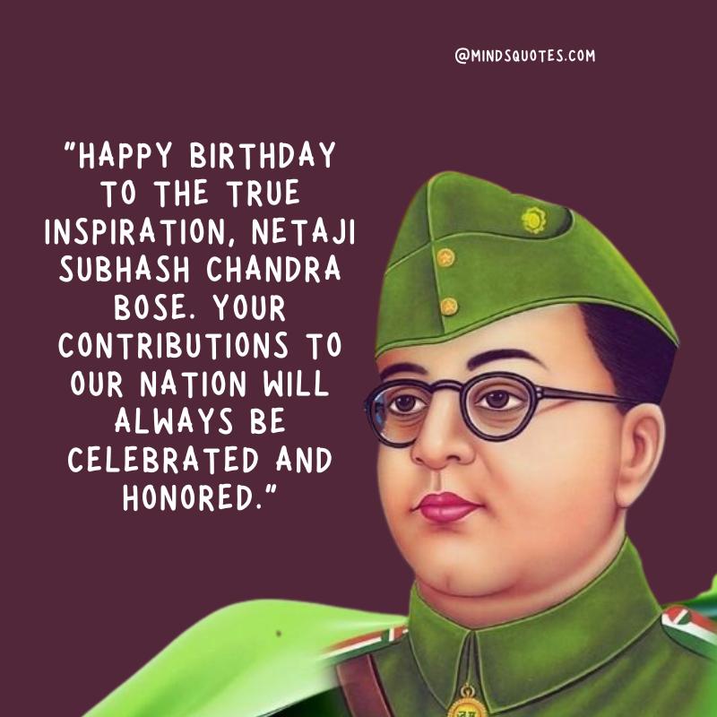Netaji Subhash Chandra Bose's Birthday Wishes