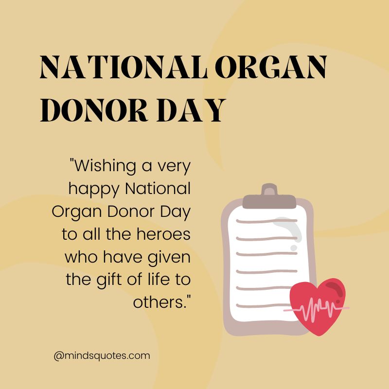National Organ Donor Day Wishes