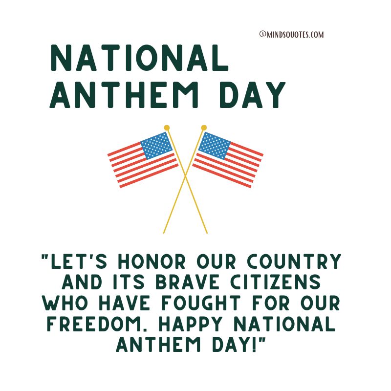 National Anthem Day Messages 