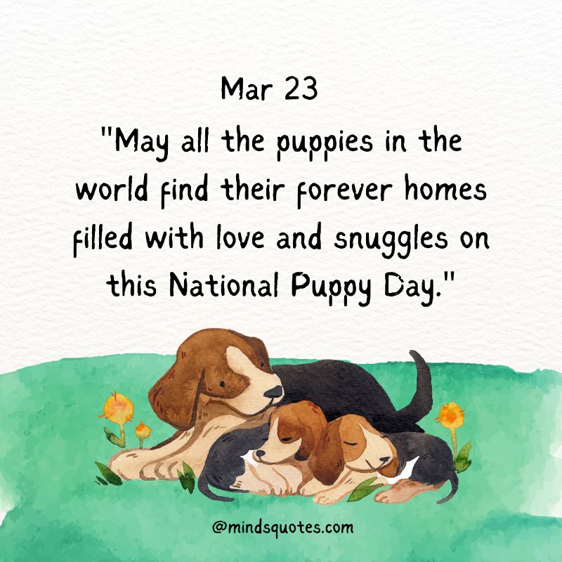 National Puppy Day Wishes