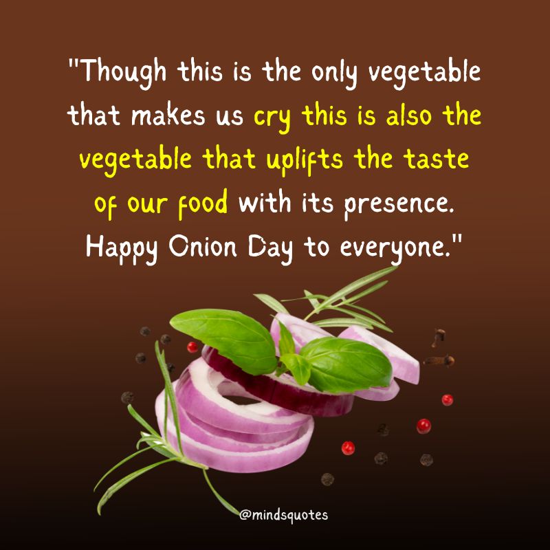 National Onion Day Messages 