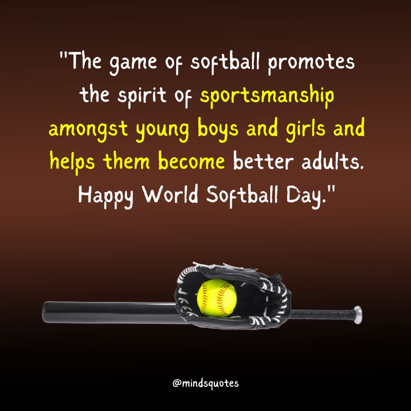 World Softball Day Messages 
