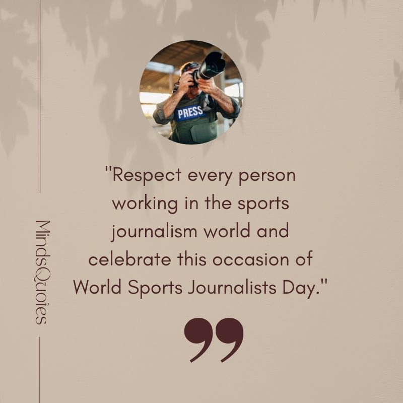 World Sports Journalists Day Messages