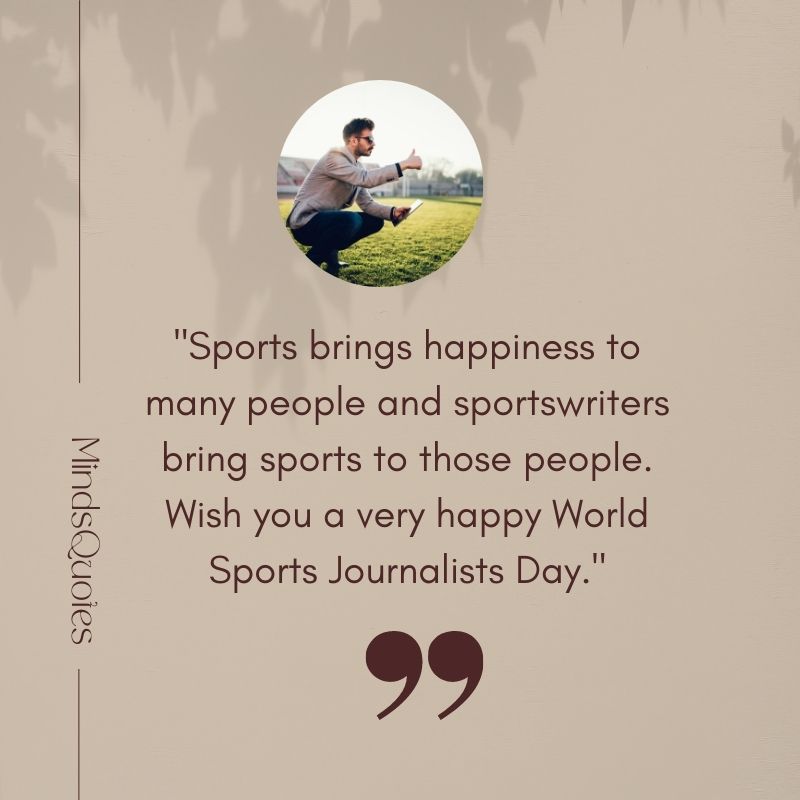 World Sports Journalists Day Wishes 