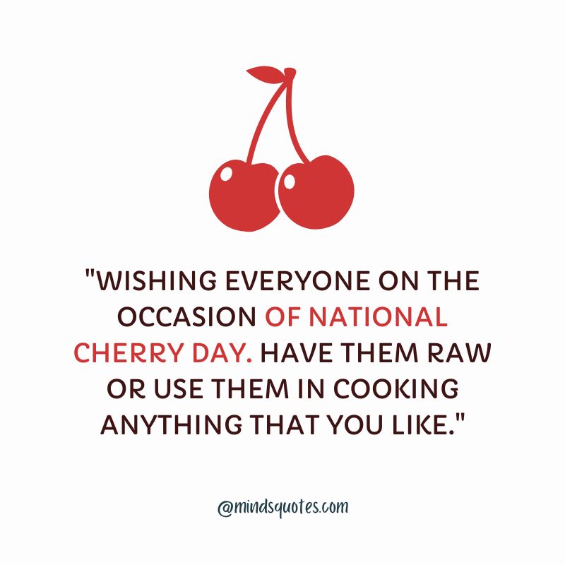 National Cherry Day Wishes