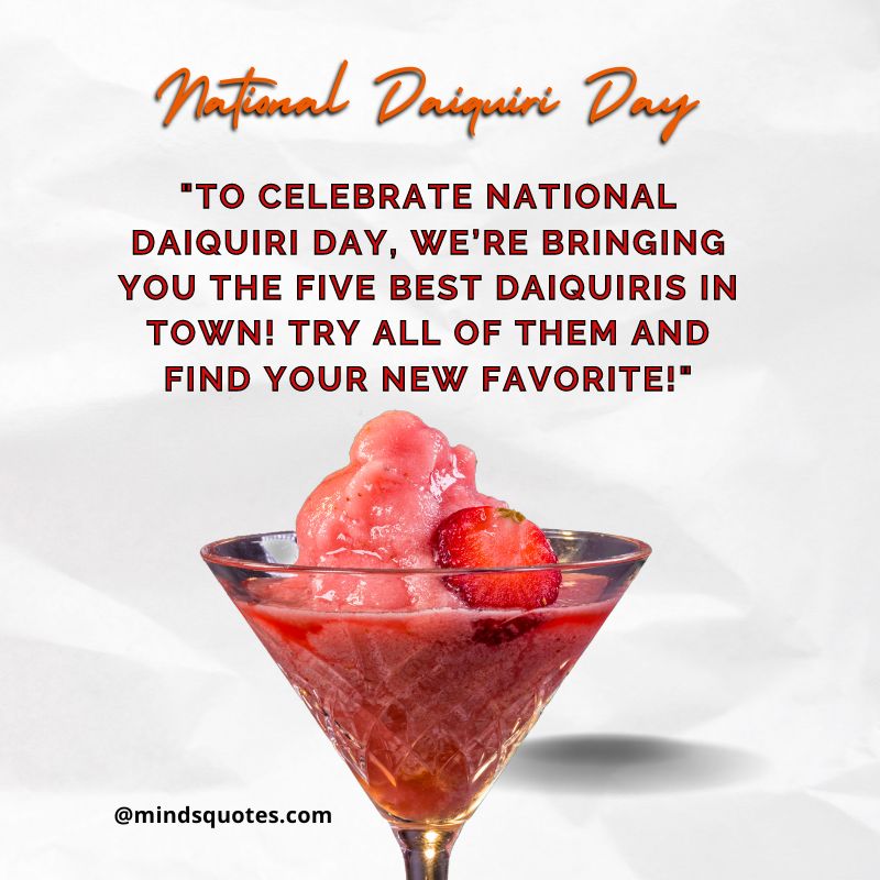 National Daiquiri Day Messages 