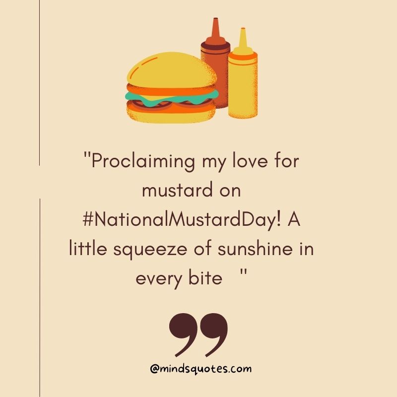 National Mustard Day Captions 