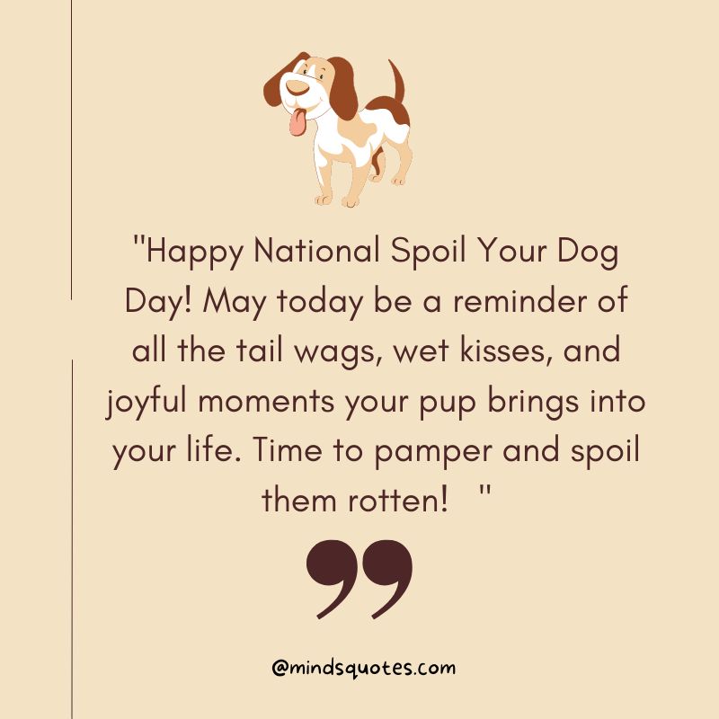 National Spoil Your Dog Day Messages