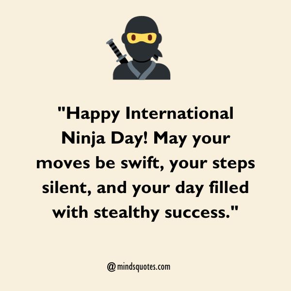 International Ninja Day Messages