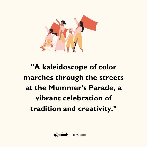 Mummer's Parade Captions
