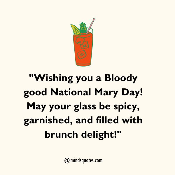 National Bloody Mary Day Messages