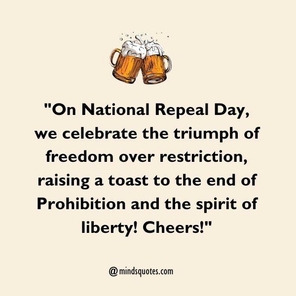 National Repeal Day Messages