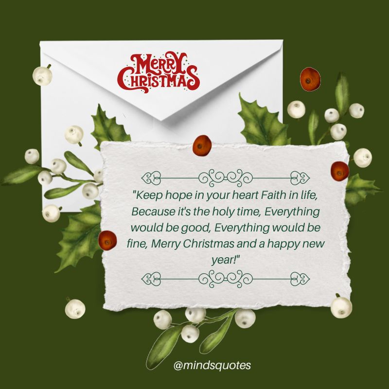 50 BEST Merry Christmas And Happy New Year Wishes - Minds Quotes