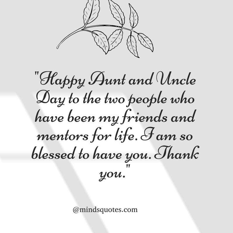 National Aunt And Uncle Day Quotes Wishes Messages July 26 